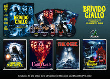 Load image into Gallery viewer, Brivido Giallo box (Graveyard Disturbance, Until Death, The Ogre, Dinner with a Vampire)(Limited 4 Blu-ray/1 CD set) Pre-order